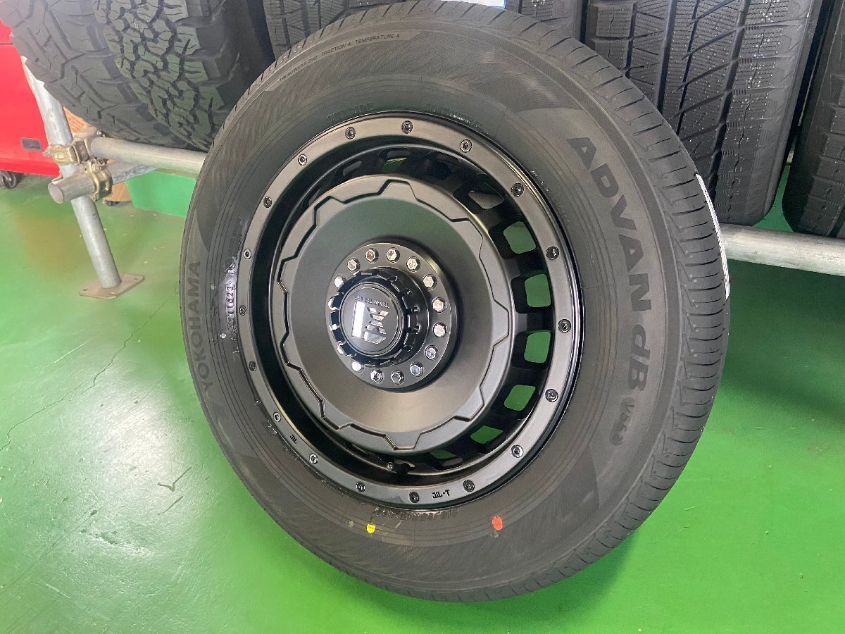 200系ハイエース レジアスエース タイヤホイール4本セット ヨコハマ アドバン dB V552 215/65R16 LEXXEL SwaGGer拍卖
