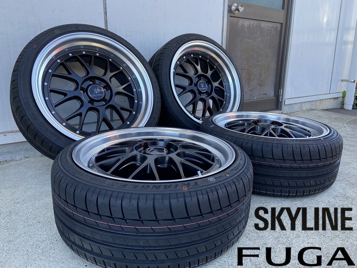 フーガ Y50/51系 スカイライン V35/V36 フェアレディーZ Z34 BD00 19インチ タイヤホイール 特選タイヤ 新品 4本セット拍卖