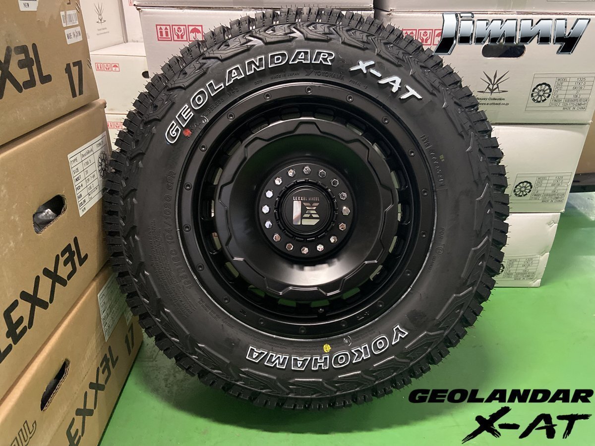 ジムニー JIMNY JB64 JB23 JA12 JA11 タイヤホイール ヨコハマ X-AT 195R16 16インチ SwaGGer 新品4本セット ホワイトレター オフロード拍卖