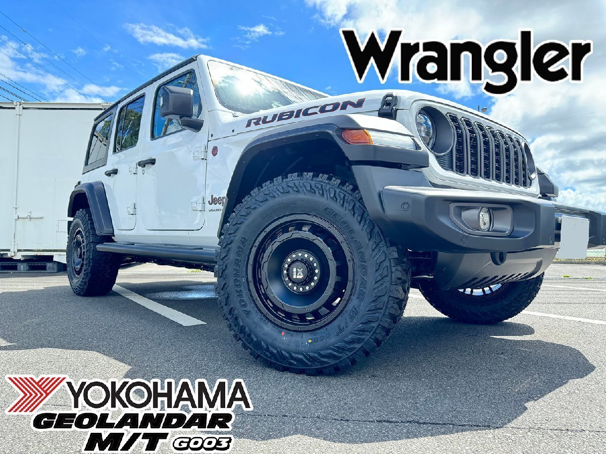 JL JK ラングラー(ルビコン サハラ) 17インチ タイヤホイール 4本セット SwaGGer ヨコハマ ジオランダー MT G003 265/70R17 285/70R17拍卖