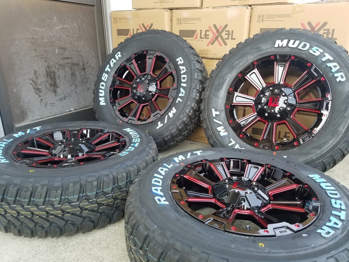 新色 LEXXEL【DeathRock】デリカD5 エクストレイル CHR クロスロード等 16インチ Mudstar Radial MT 225/70R16 215/70R16 215/65R16拍卖