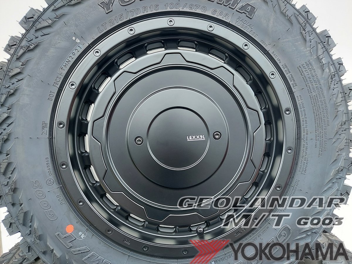 ジムニー JB64 JB23 JA LEXXEL SwaGGer Old ヨコハマ ジオランダー MT G003 185/85R16 195R16 215/70R16 タイヤホイールセット 16インチ拍卖