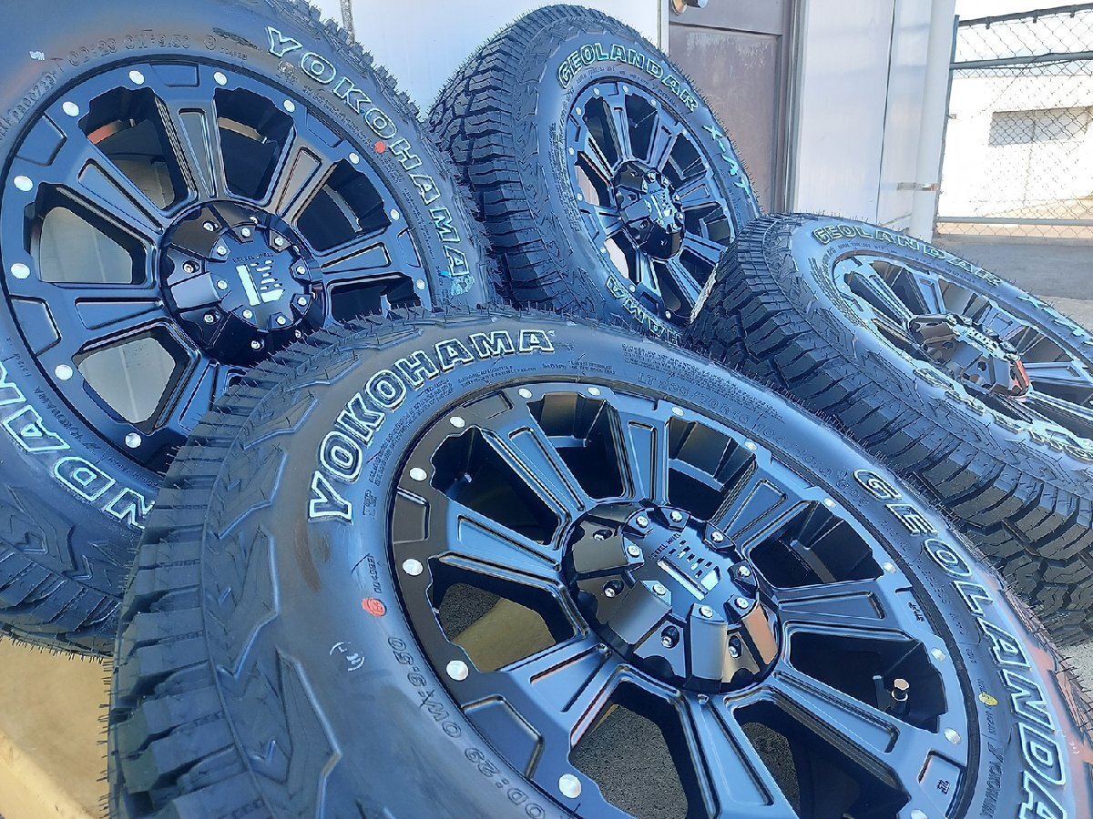 RAV4 デリカD5 エクストレイル アウトランダー CX5 LEXXEL DeathRock ヨコハマ ジオランダー X-AT 235/70R16 タイヤホイール 16インチ拍卖