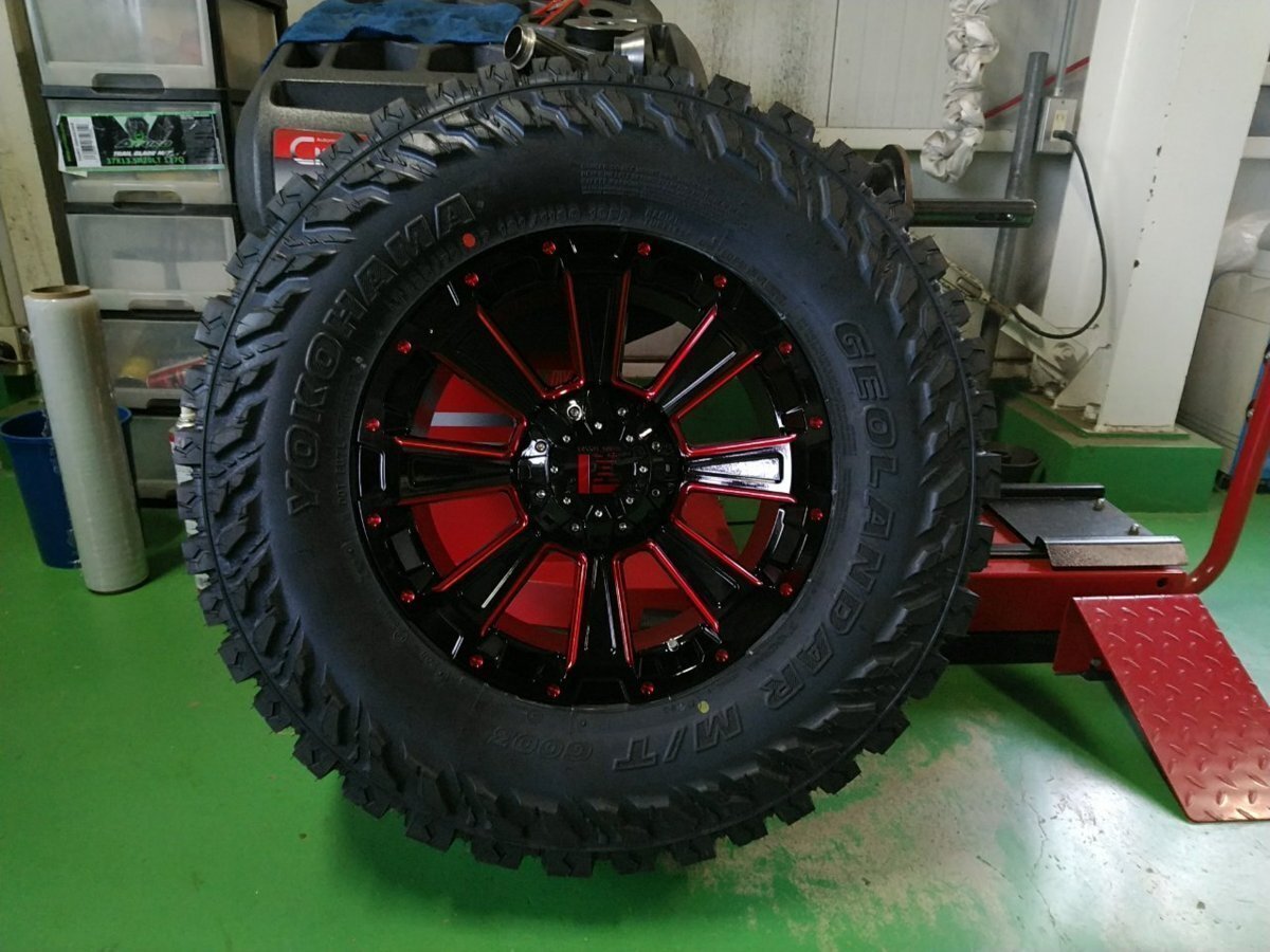 150プラド FJ タイヤホイール 17インチ DeathRock ヨコハマ ジオランダー G003 M/T 265/70R17拍卖