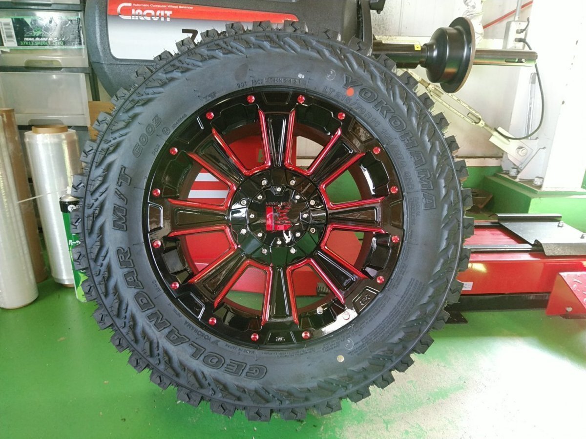 新品4本セット 225/70R16 ヨコハマ ジオランダー MT G003 デリカ D5 X-TRAIL RAV4 タイヤホイール 16インチ LEXXEL DeathRock拍卖