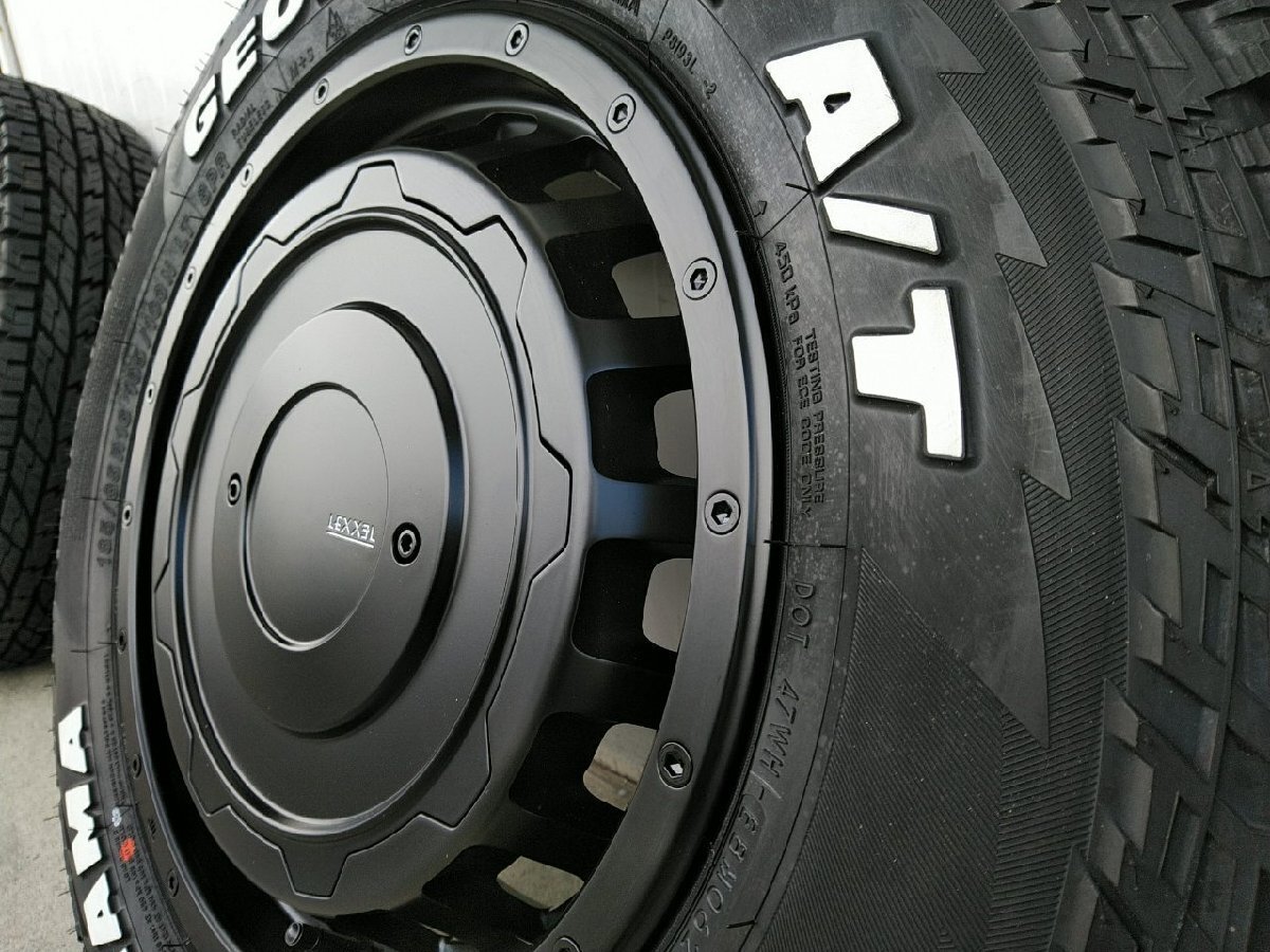 ジムニー タイヤホイールセット ヨコハマタイヤ ジオランダー AT 185/85R16 ホワイトレター 16インチ SwaGGer Oldstyle拍卖