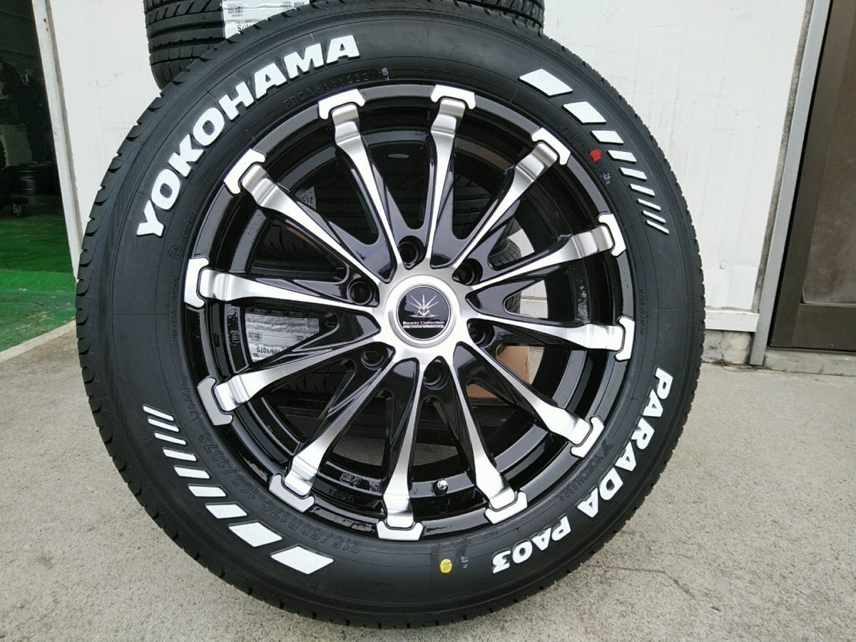 Bounty Collection BD12 200系ハイエース YOKOHAMA PARADA PA03 215/60R17 新品タイヤホイールセット 17インチ拍卖