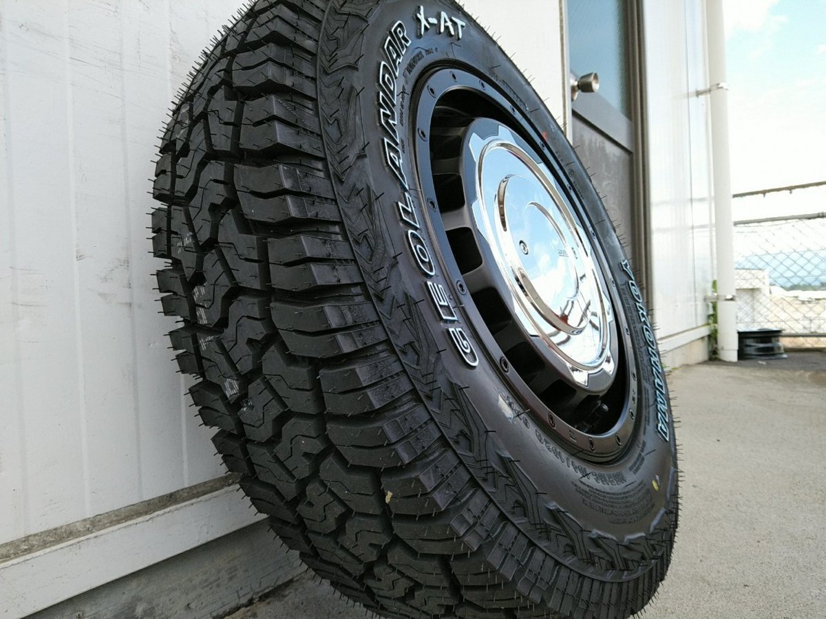 ジムニー JB64 JB23 JA12 JA11 ヨコハマ ジオランダー X-AT 195R16 タイヤホイールセット 16インチ SwaGGer Old style拍卖