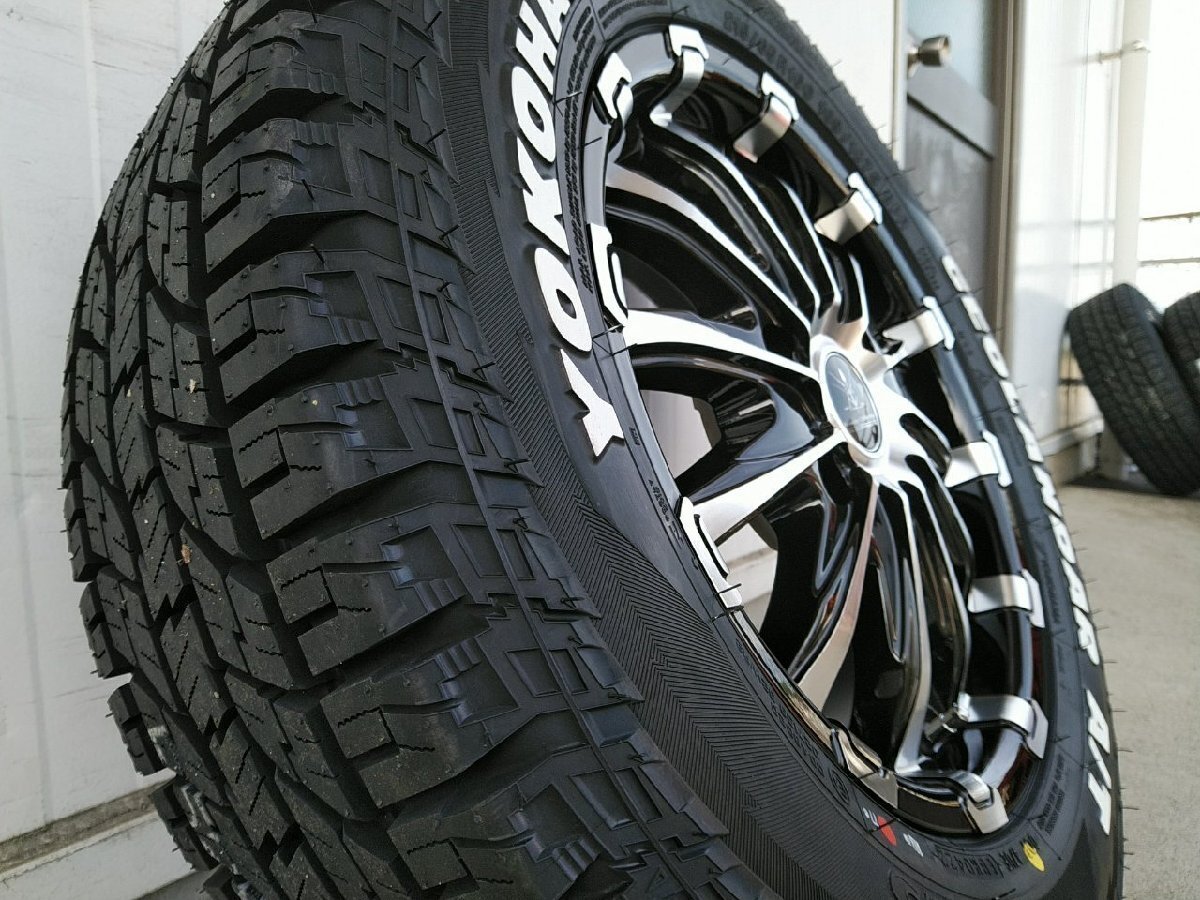 YOKOHAMA GEOLANDAR G015 AT ホワイトレター 215/65R16 車検対応 ハイエース200系 16インチ BD12拍卖