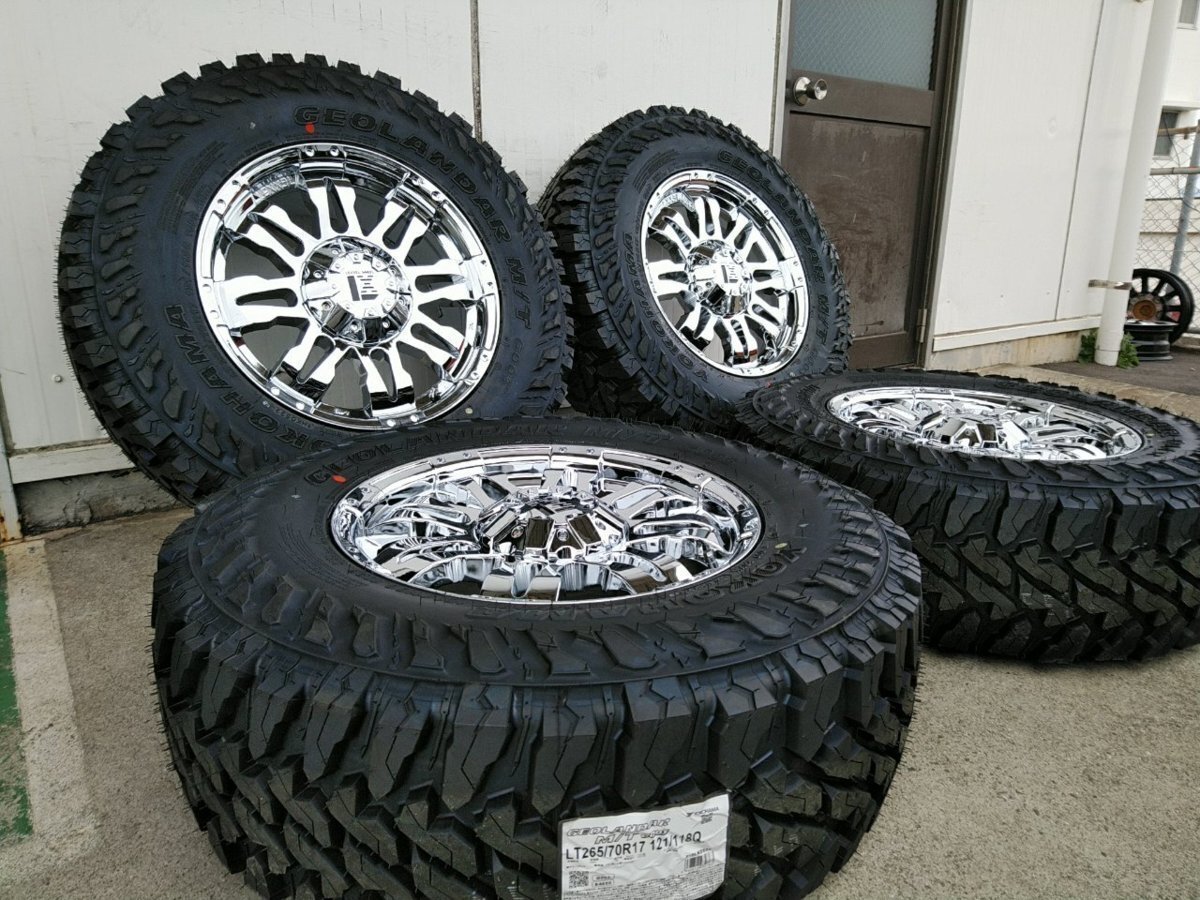 Jeep ジープ ラングラー JK JL タイヤホイール 新品4本セット YOKOHAMA GEOLANDAR G003 MT 265/70R17 285/70R17 17インチ Balano拍卖