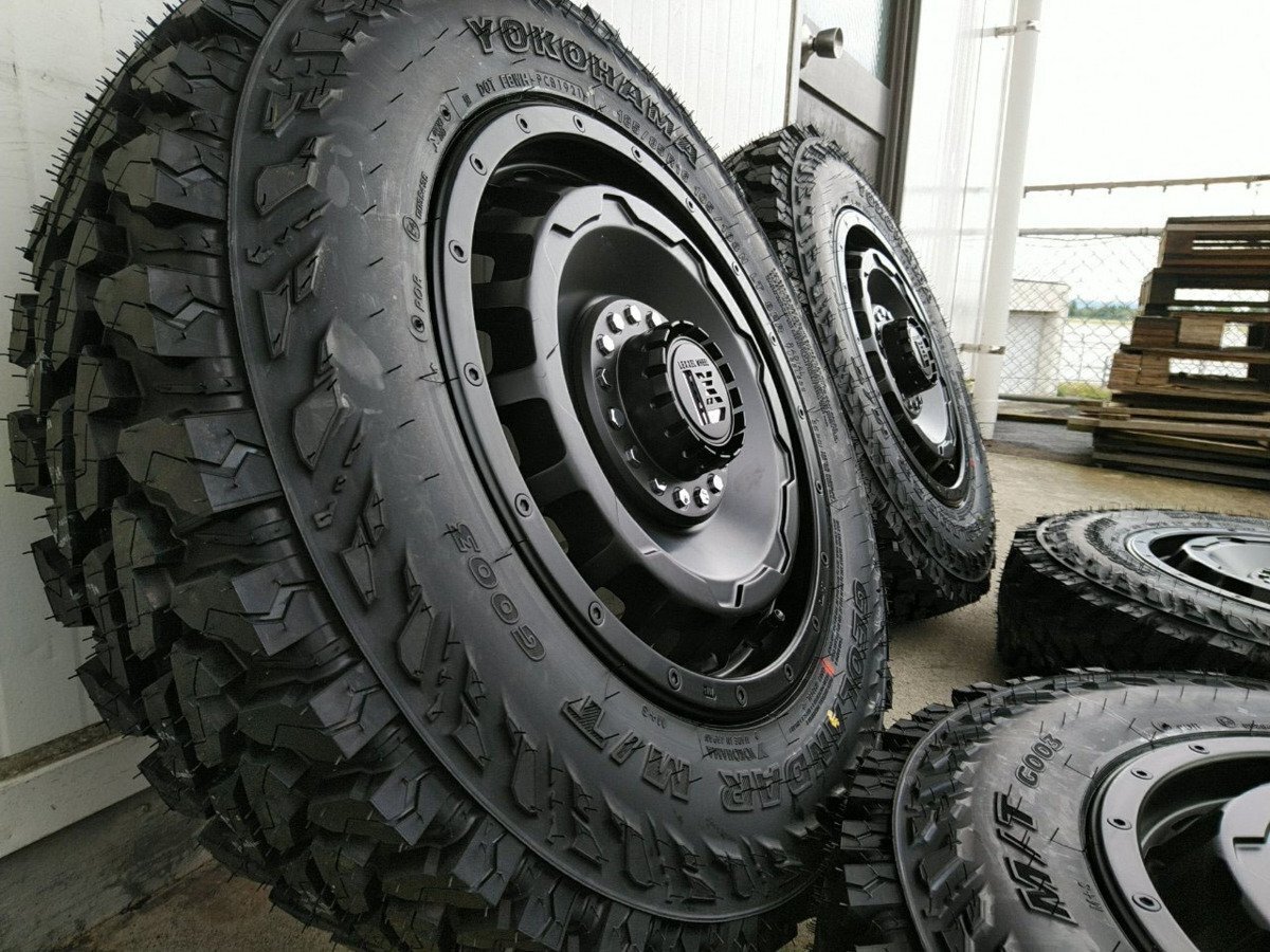 ジムニー JB64 JB23 タイヤホイール ヨコハマ ジオランダー MT G003 185/85R16 新品4本セット 16インチ LEXXEL SwaGGer拍卖