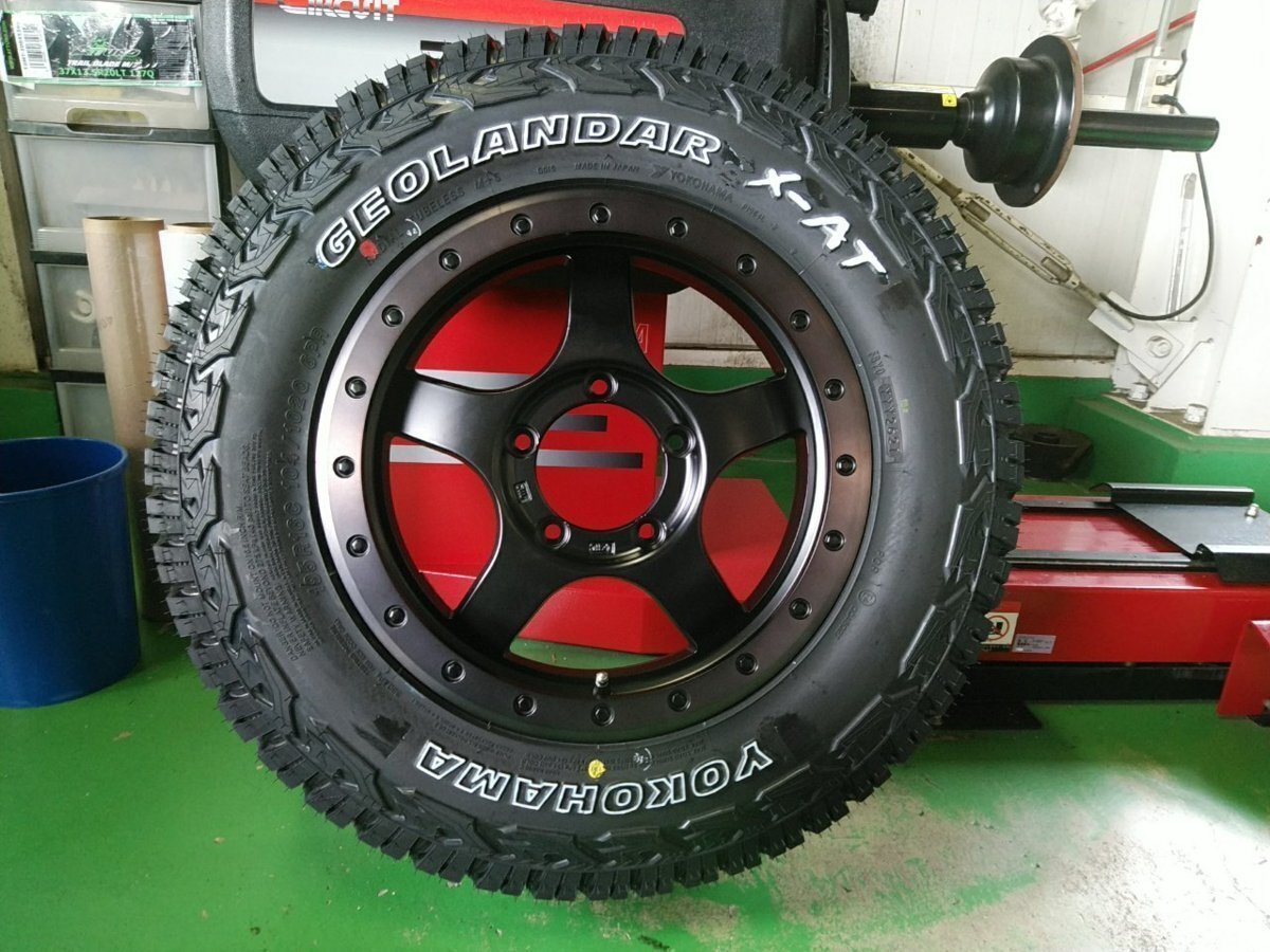 ヨコハマ ジオランダー X-AT 195R16 ホワイトレター ジムニー JIMNY JB64 JB23 JA12 JA11 タイヤホイール 16インチ BDX05拍卖