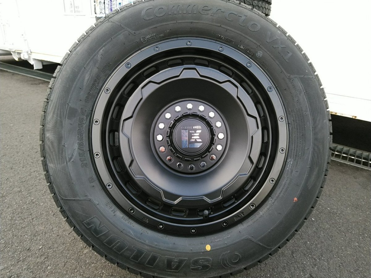 ハイエース 200系 16インチ タイヤホイール 新品 4本セット SwaGGer SAILUN COMMERCIO PRO 215/65R16 車検対応拍卖