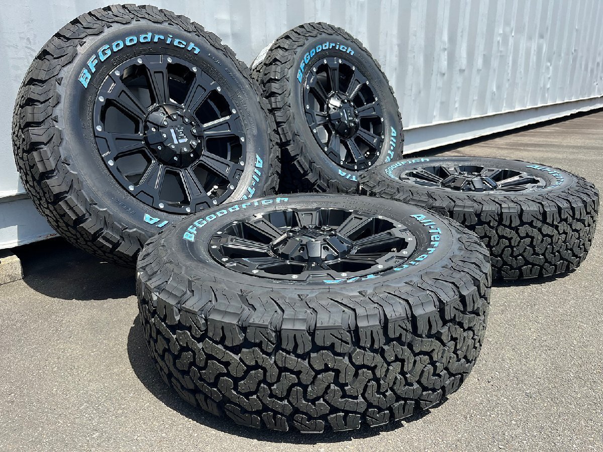 デリカD5 エクストレイル C-HR クロスロード タイヤホイール 16インチ DeathRock BF グッドリッチ A/T KO2 225/70R16 215/70R16 235/70R16拍卖