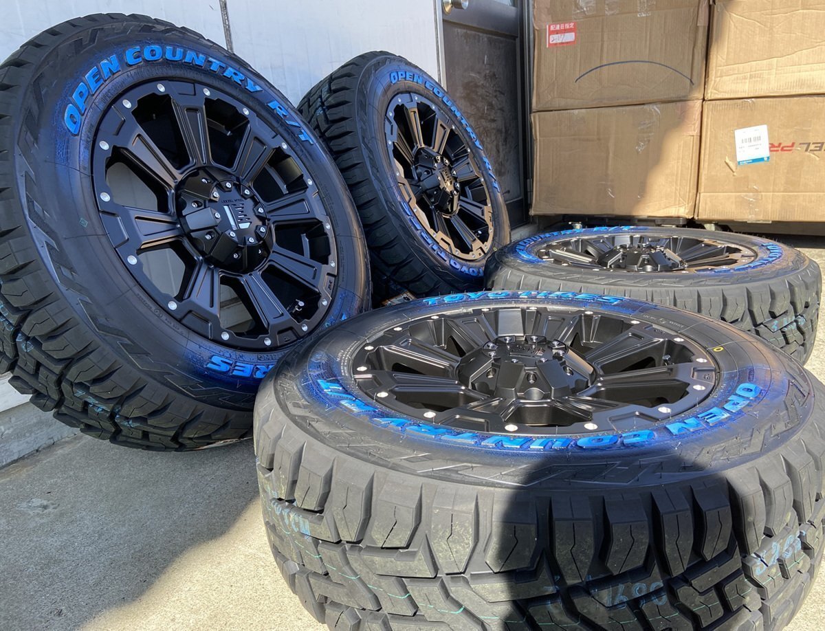 LEXXEL【DeathRock】デリカD5 エクストレイル RAV4 CX5 ヴァンガード 16インチ トーヨー オープンカントリー RT 235/70R16 ホワイトレター拍卖