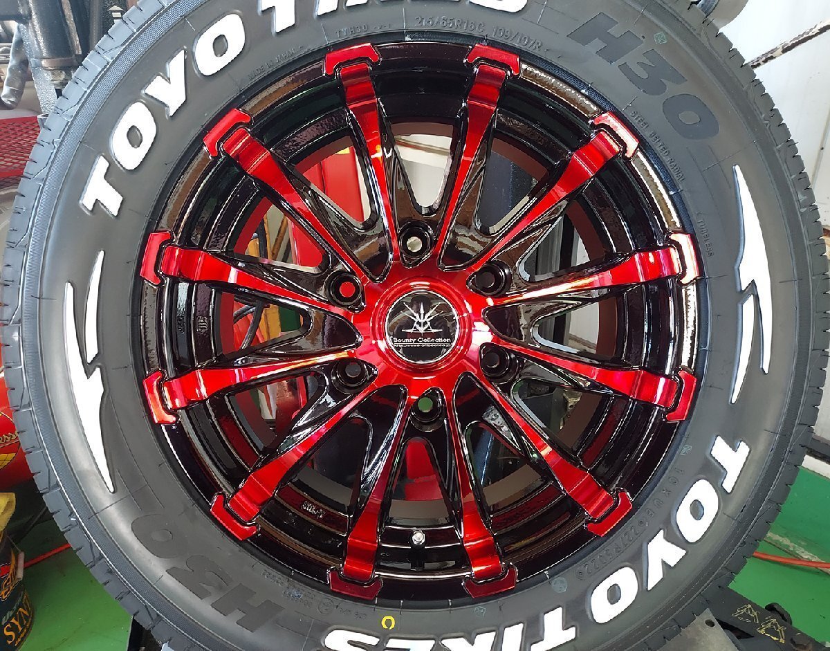 Bounty Collection BD12!!200系ハイエース TOYO H30 215/60R17 17インチ 新品タイヤホイールセット拍卖