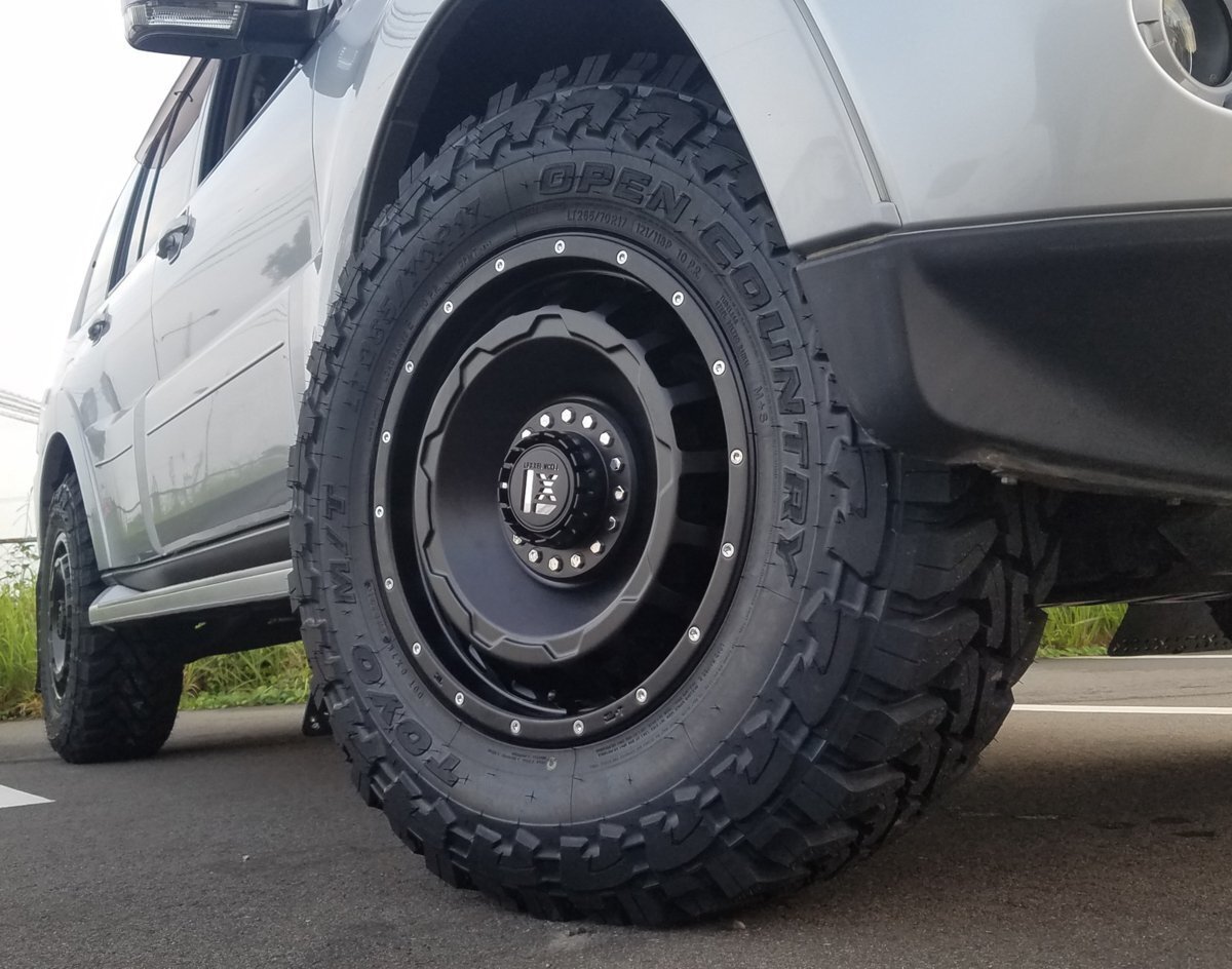 プラド ハイラックス サーフ FJ H3 パジェロ トーヨー オープンカントリー MT 265/70R17 265/65R17 タイヤホイール17インチ拍卖