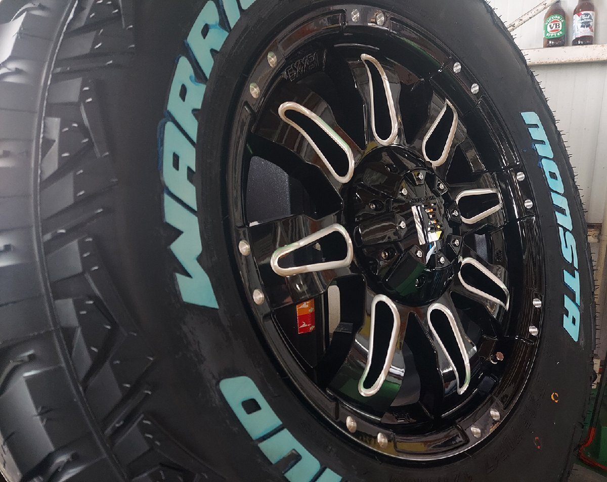 LEXXEL Balano プラド ハイラックス FJ サーフ パジェロ MONSTA MUDWARRIOR 265/65R17 265/70R17 タイヤホイール17インチ ホワイトレター拍卖