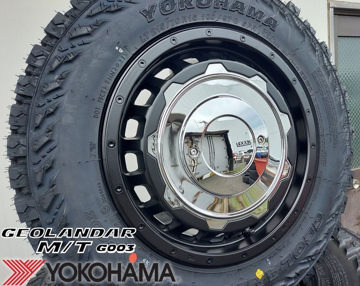 ジムニー JB64 JB23 JA LEXXEL SwaGGer Old ヨコハマ ジオランダー MT G003 185/85R16 195R16 215/70R16 タイヤホイールセット 16インチ拍卖