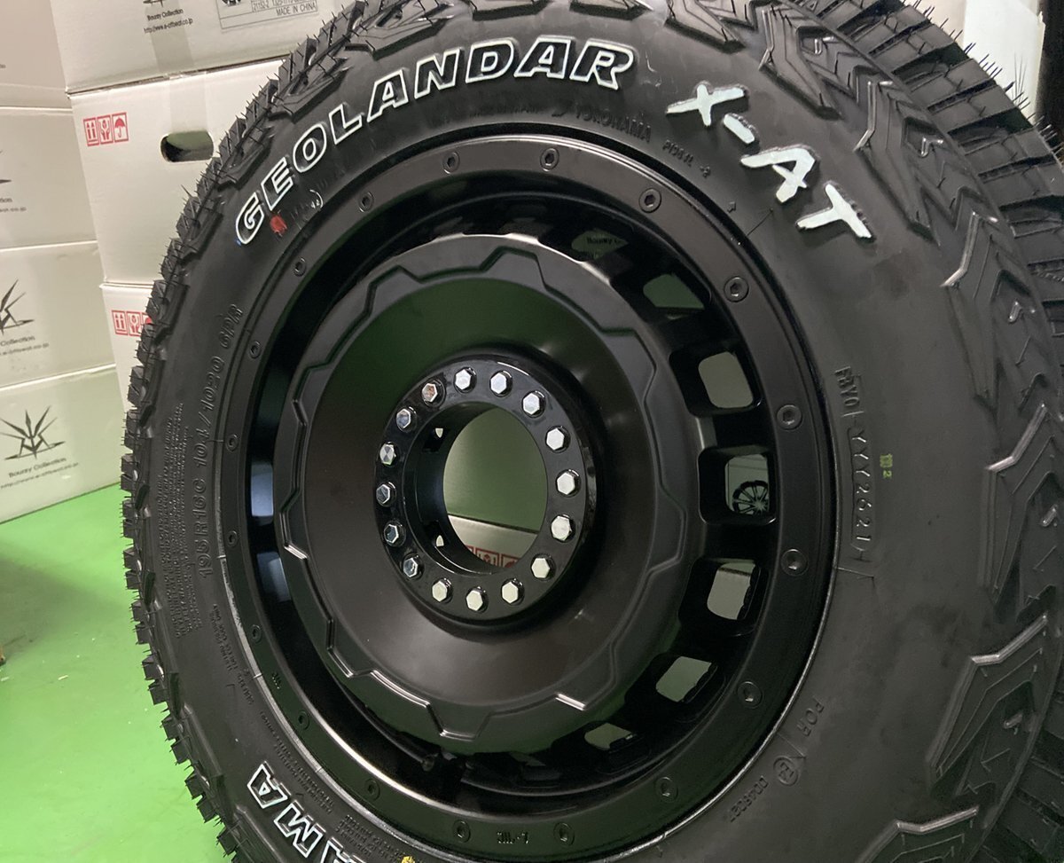 ジムニー JIMNY JB64 JB23 JA12 JA11 タイヤホイール ヨコハマ X-AT 195R16 16インチ SwaGGer 新品4本セット ホワイトレター オフロード拍卖