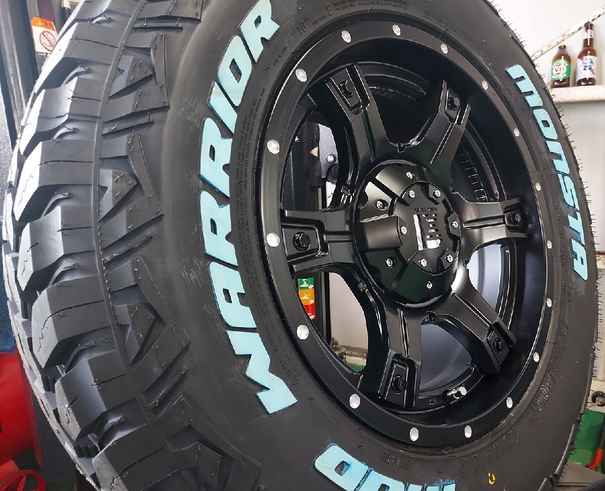 LEXXEL OutLaw プラド ハイラックス FJ サーフ パジェロ MONSTA MUDWARRIOR 265/65R17 265/70R17 タイヤホイール17インチ ホワイトレター拍卖