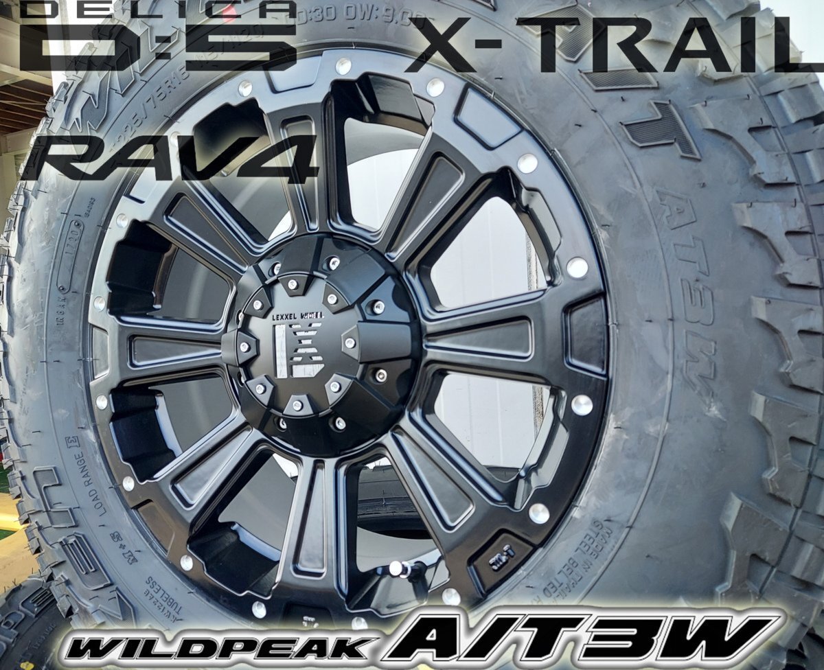 LEXXEL DeathRock デリカD5 RAV4 エクストレイル CX5 16インチ ファルケン WILDEPEAK A/T03W 225/75R16 235/70R16拍卖
