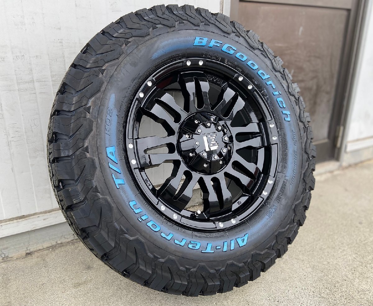 120/150プラド FJクルーザー ハマーH3 ノーマル車高対応 タイヤ ホイール BF Goodrich AT KO2 265/70R17 LEXXEL Balano 17インチ拍卖