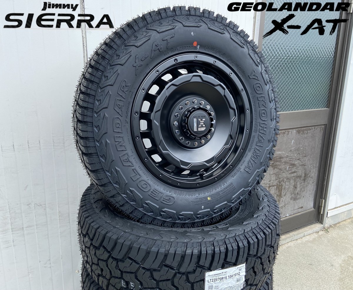 JB74 スズキ ジムニー シエラ ヨコハマ ジオランダー X-AT 235/70R16 新品 タイヤホイール 16インチ拍卖