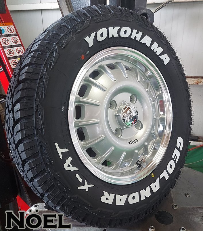 タウンエース ライトエース ヨコハマ XAT YOKOHAMA ジオランダー X-AT G016 165/80R14 ホワイトレター 14インチ タイヤホイールセット拍卖
