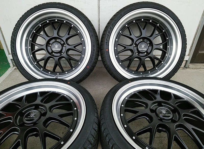 セルシオ 20/30系 アリスト 160系 BD00 フロント 8.5J+35 ②本 リア 9.5J+38 ②本 114.3-5H 19インチ タイヤホイール 特選タイヤ 新品拍卖