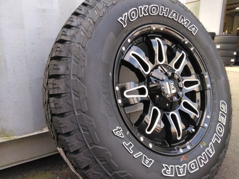 新品 150 プラド サーフ ハイラックス FJ タイヤホイールセット ヨコハマ ジオランダー AT4 265/70R17 265/65R17 17インチ Balano拍卖