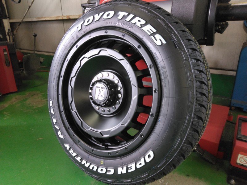 新品 4本セット RAV4 エクストレイル タイヤホイール 17インチ TOYO OPENCOUNTRY AT EX 225/65R17 ホワイトレター LEXXEL SwaGGer拍卖