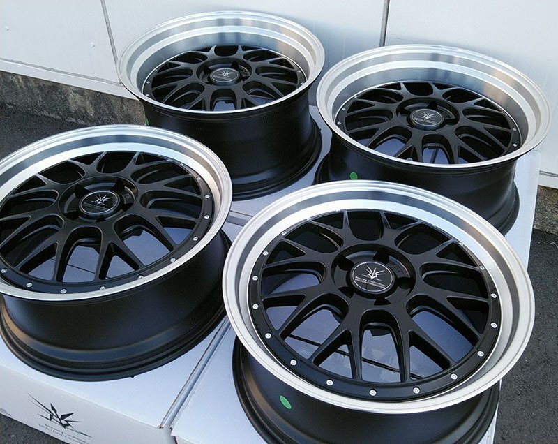 クラウン アスリート 180/200/210系 BD00 フロント 8.5J+35 ②本 リア 9.5J+38 ②本 114.3-5H 19インチ タイヤホイール 特選タイヤ 新品拍卖