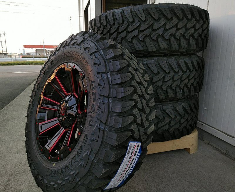 LEXXEL DeathRock 17インチ トーヨー オープンカントリー MT 265/70R17 新品 タイヤホイールセット トヨタ 6H/139.7拍卖