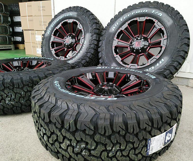 DeathRock タイヤホイール 新品4本セット BF グッドリッチ オールテレーン KO2 265/65R17 265/70R17 285/70R17 FJ サバーバン タホ H3拍卖