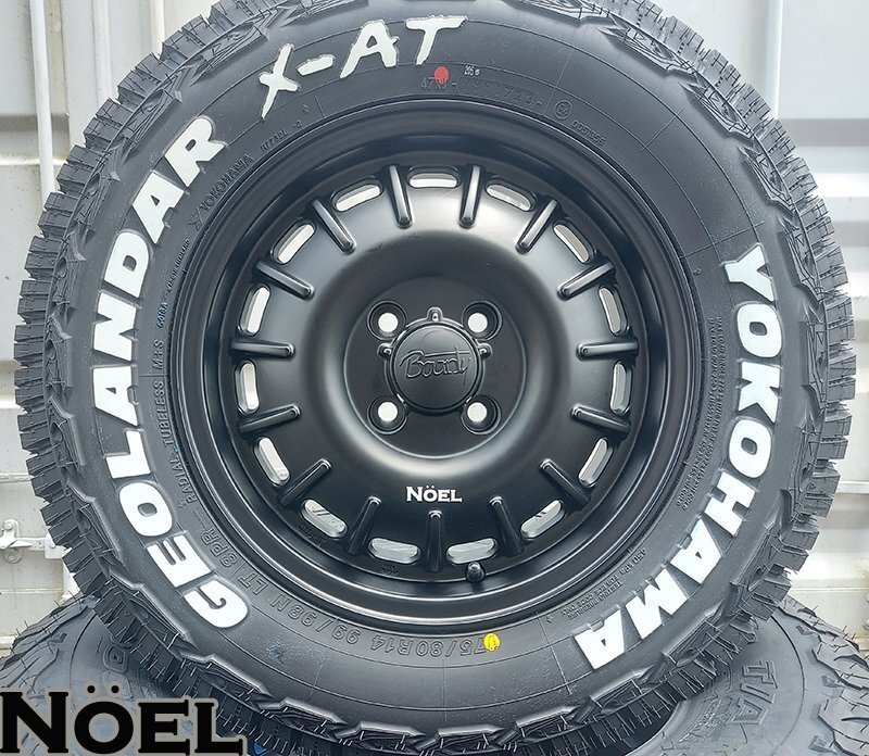 タウンエース ライトエース ヨコハマ XAT YOKOHAMA ジオランダー X-AT G016 165/80R14 ホワイトレター 14インチ タイヤホイールセット拍卖