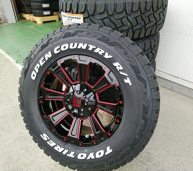 サマータイヤ TOYO オープンカントリー RT 235/70R16 デリカD5 エクストレイル RAV4 人気 タイヤホイールセット 16インチ DeathRock拍卖