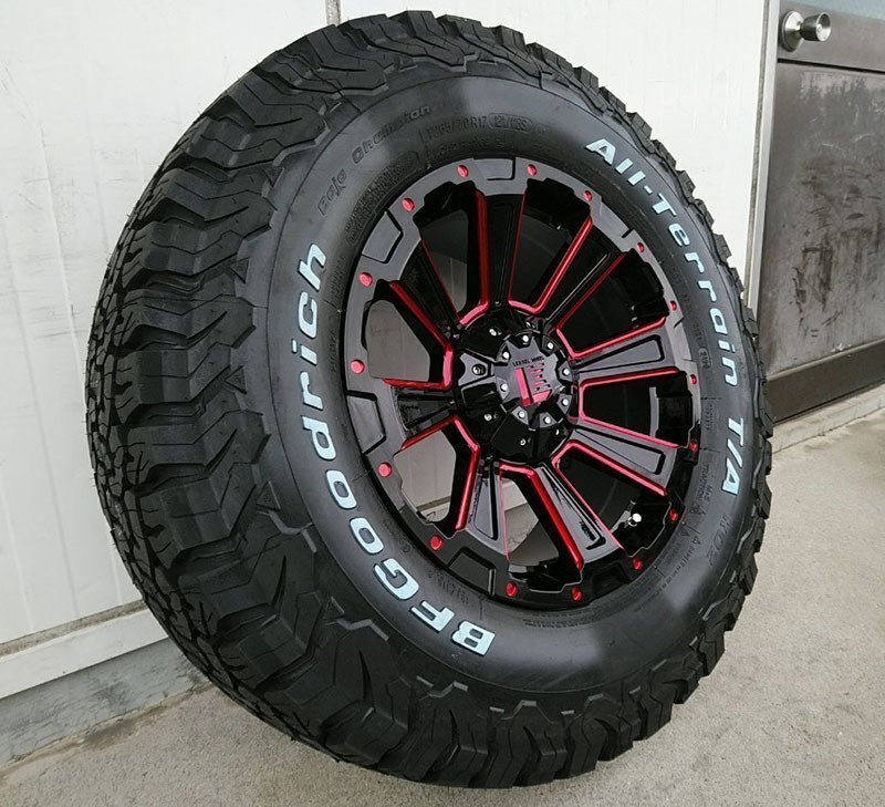 プラド ハイラックスサーフ FJ タイヤホイール 17インチ DeathRock BF グッドリッチ オールテレーン KO2 265/65R17 265/70R17 285/70R17拍卖