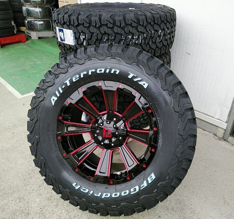 FJ サバーバン タホ H3 タイヤホイール DeathRock 17インチ BF グッドリッチ オールテレーン KO2 265/65R17 265/70R17 285/70R17拍卖