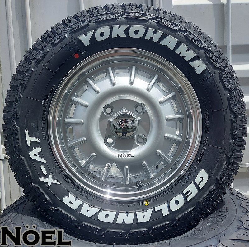 プロボックス YOKOHAMA ヨコハマ ジオランダー X-AT XAT G016 175/80R14 ホワイトレター 14インチ タイヤホイールセット拍卖