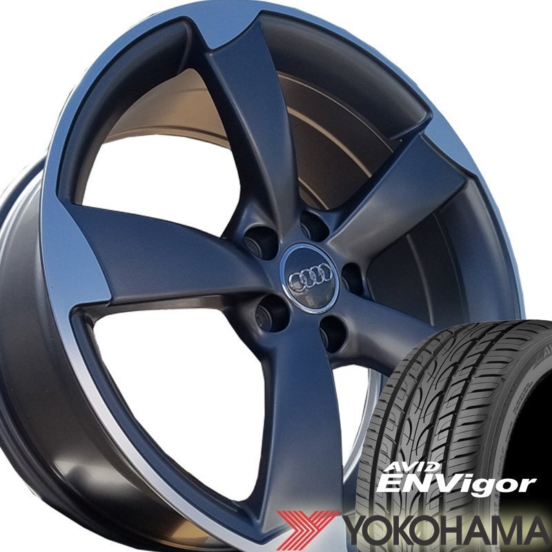 国産タイヤ Audi A3(8V) A4(8K / 8W) TT(8J)19インチ 新品タイヤホイールセット 19x8.5 +40 112-5H ヨコハマ AVID ENVigor S321 255/35R19拍卖