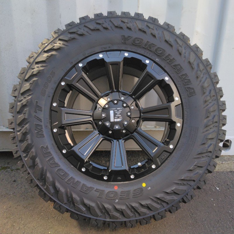 ランドクルーザー 250 ランクル250 タイヤホイール 4本 17インチ LEXXEL DeathRock デスロック ヨコハマ ジオランダー MT G003 265/70R17拍卖