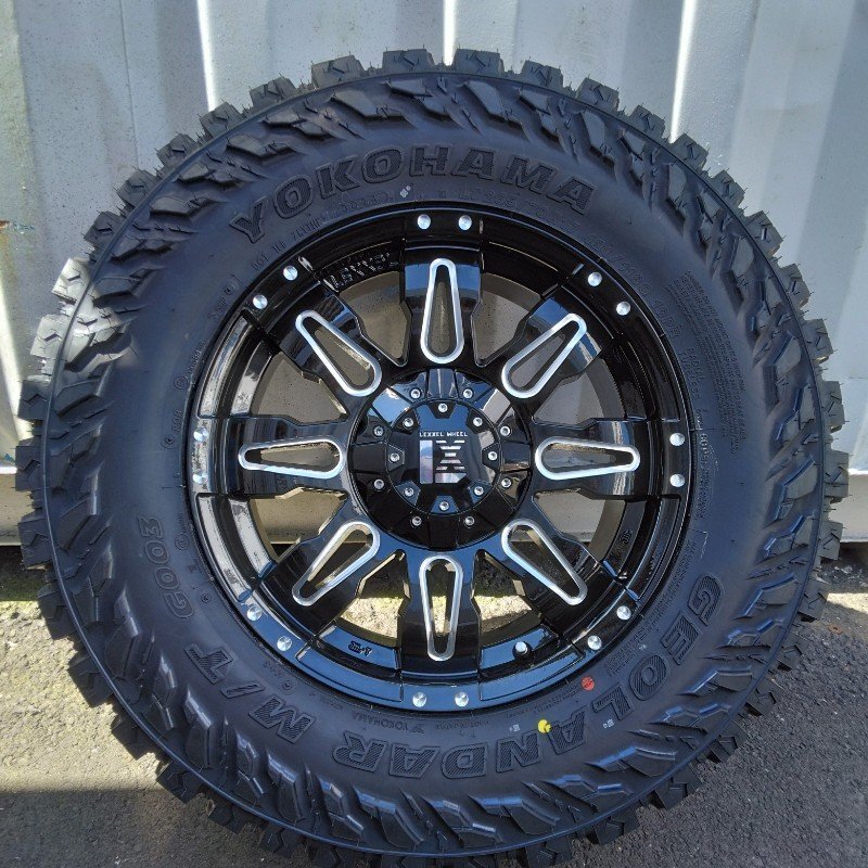 ランドクルーザー 250 ランクル250 タイヤホイール 4本 17インチ LEXXEL Balano バレーノ ヨコハマ ジオランダー MT G003 265/70R17拍卖