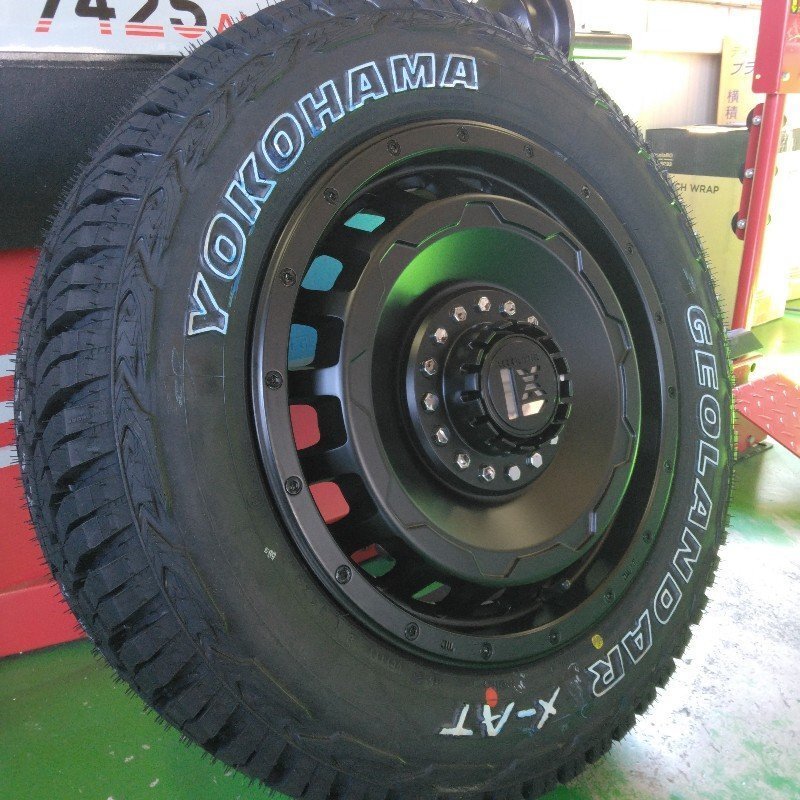 ハイエース200系 タイヤホイールセット 車検対応 ヨコハマ ジオランダー X-AT 215/65R16 16インチ SwaGGer拍卖