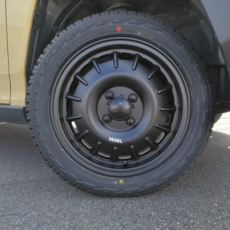 ハスラー タフト タイヤホイールセット ヨコハマ ジオランダー X-AT 165/60R15 165/65R15 15インチ NOEL 新品4本セット拍卖