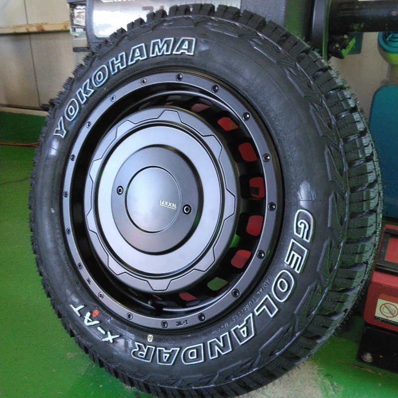 車検対応 ハイエース200系 タイヤホイールセット 新品 4本セット ヨコハマ ジオランダー X-AT 215/65R16 16インチ SwaGGer Oldstyle拍卖