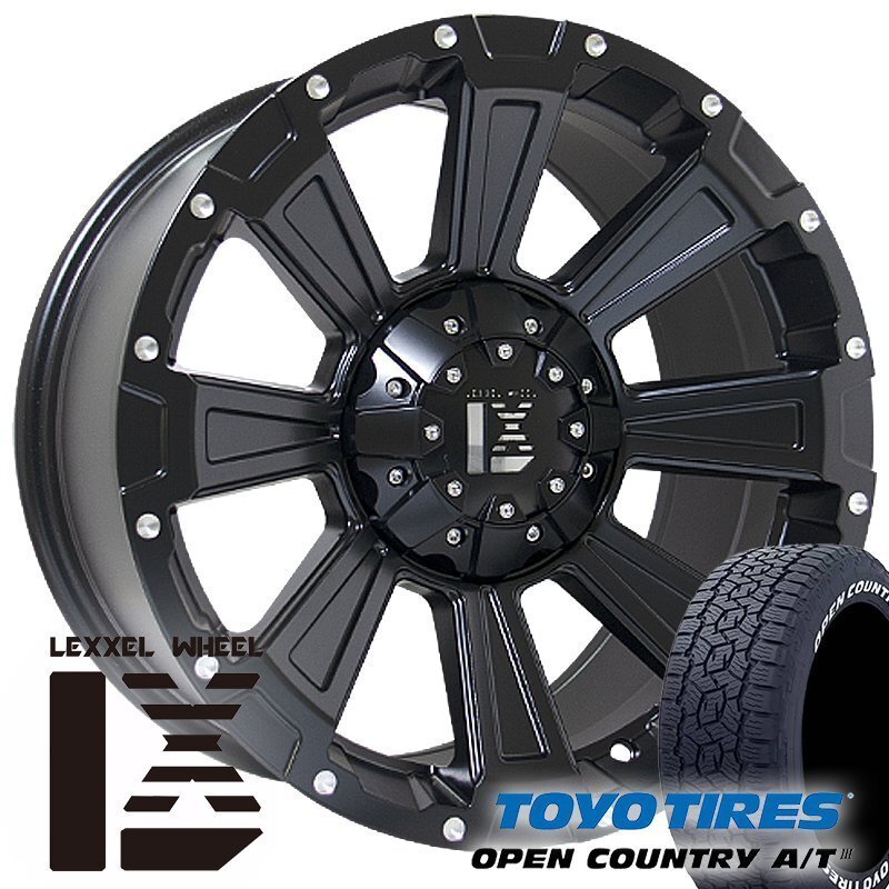 ランドクルーザー 300 ランクル300 17インチ LEXXEL DeathRock TOYO オープンンカントリー AT3 265/70R17 タイヤホイール セット拍卖