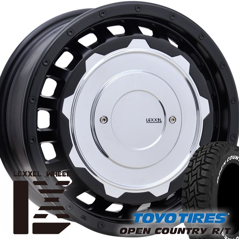 ヴェゼル ヤリスクロス ステップワゴン LEXXEL SwaGGer Old トーヨーオープンカントリーRT 215/65R16 225/70R16 タイヤホイール 16インチ拍卖
