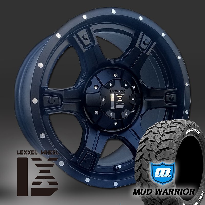 ハイラックス 150 120 プラド サーフ H3 FJ モンスタータイヤ マッドウォーリアー 265/65R17 265/70R17 OutLaw 17インチ ホワイトレター拍卖