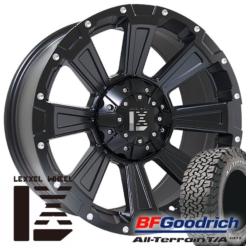 LEXXEL【DeathRock】ハイラックス サーフ FJ プラド H3 17インチ BF グッドリッチ オールテレーン 265/65R17.265/70R17.285/70R17拍卖